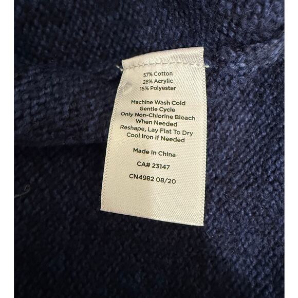 Talbots Women's A-Line Sweater Dress Large Marled Blue Gray Colorblock Academia - Picture 5 of 6